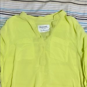 Casual half-button shirt